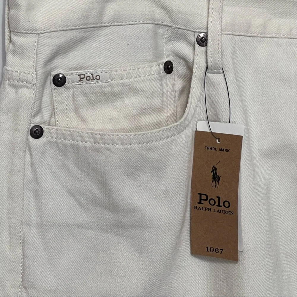 New Polo Ralph Lauren Avery Boyfriend Ivory‎ Wash Patchwork Jeans - Picture 4 of 14